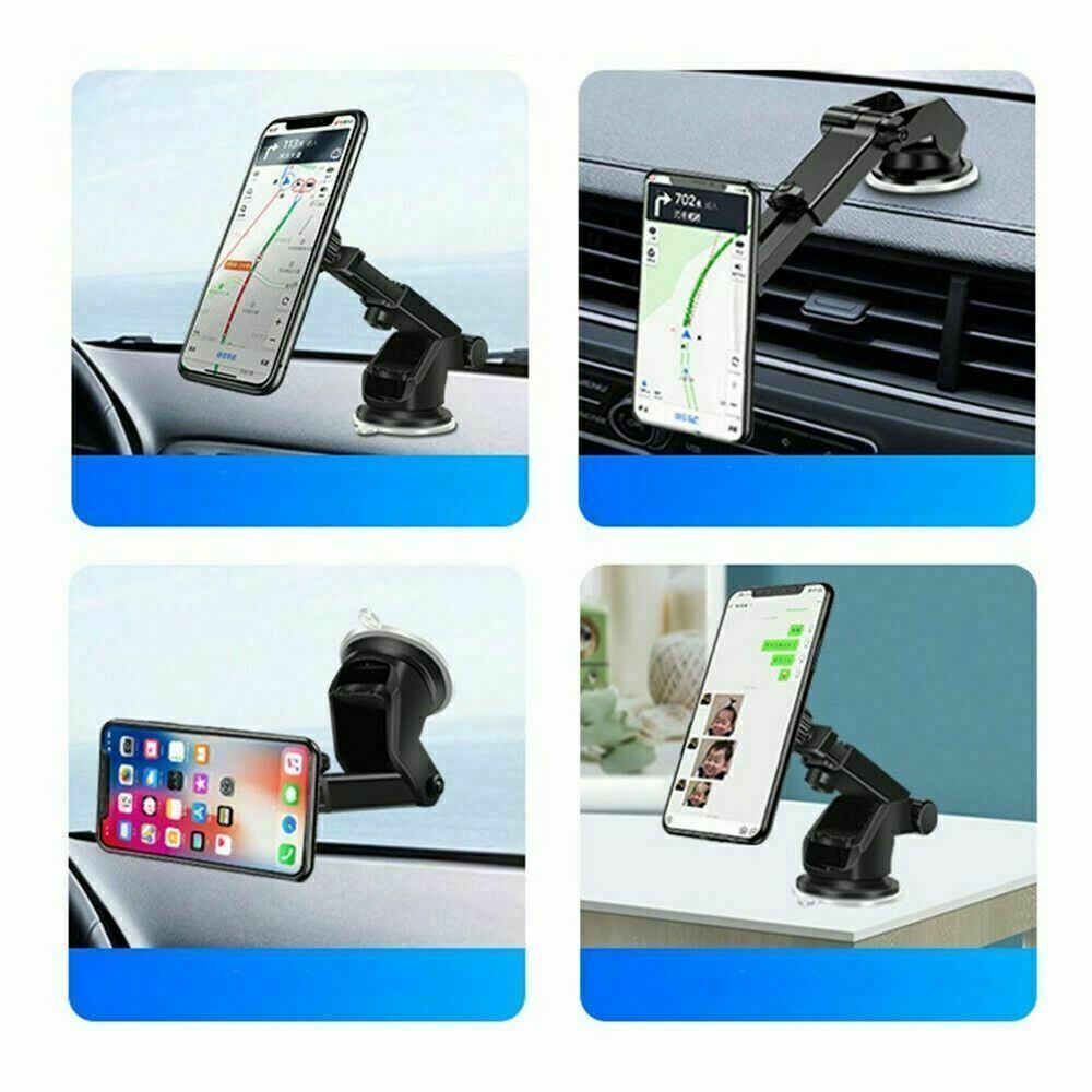 Magnetic Phone Mount with Adjustable Arm & Suction Cup