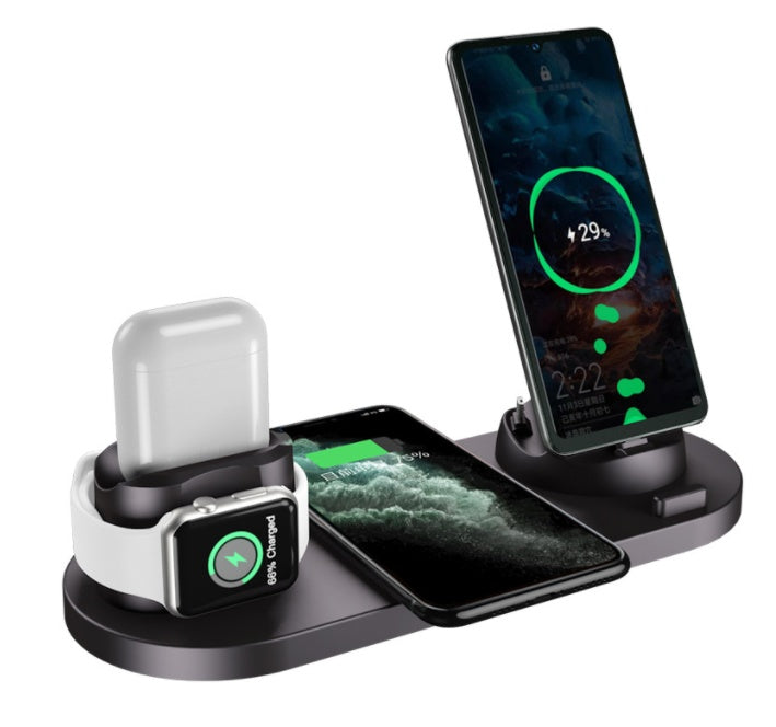 Ultimate 6-in-1 Fast Wireless Charger for iPhone, Watch & Accessories