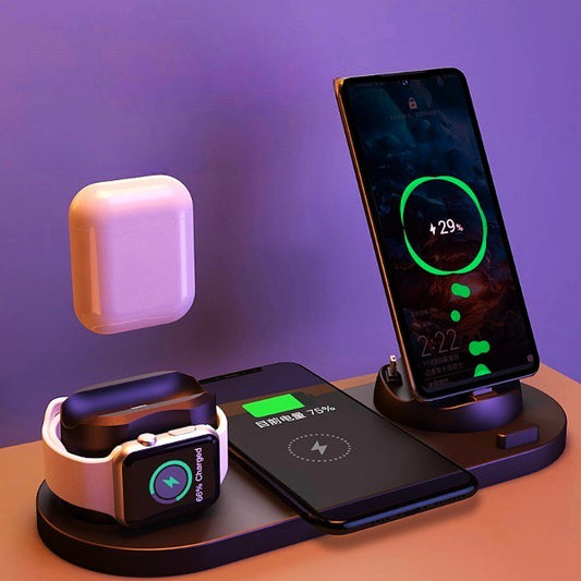 Ultimate 6-in-1 Fast Wireless Charger for iPhone, Watch & Accessories